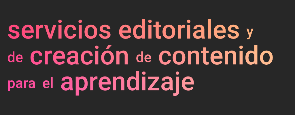 mejor A servicios editoriales y de creación de contenido para el aprendizaje